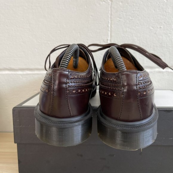 90s Vintage MADE IN ENGLAND Dr. Martens 16500 Brogues Wingtip Oxford US 9 Womens - Picture 6 of 13